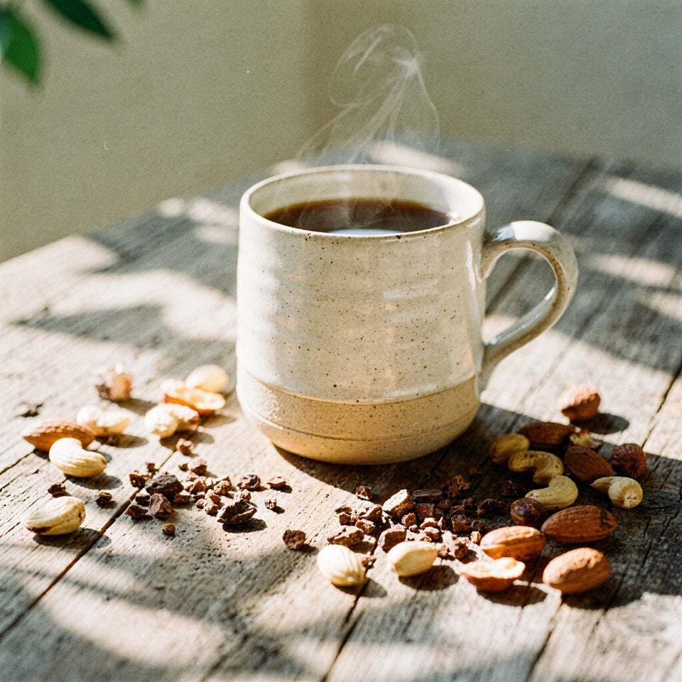 Roasted beans cooling
