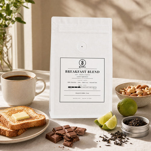 Breakfast Blend — styled bag shot